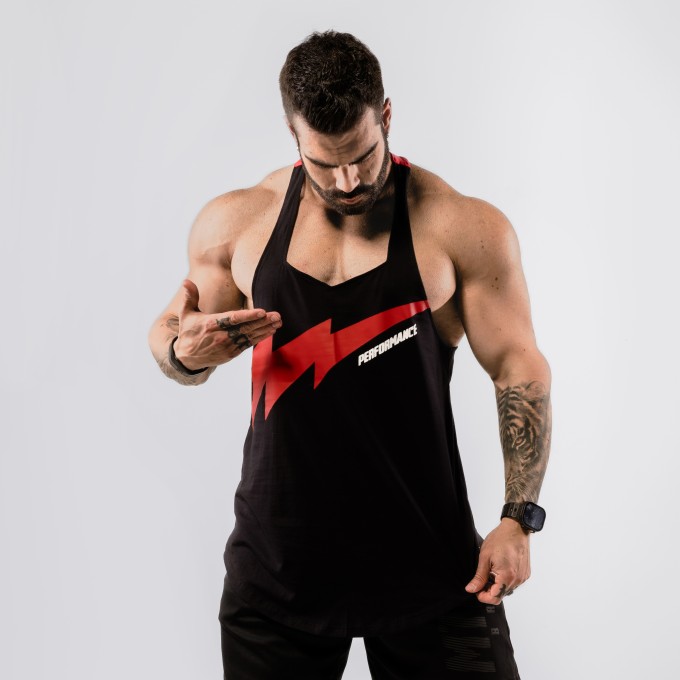 Regata Cavada Anatomic VShape Red Bolt Preta