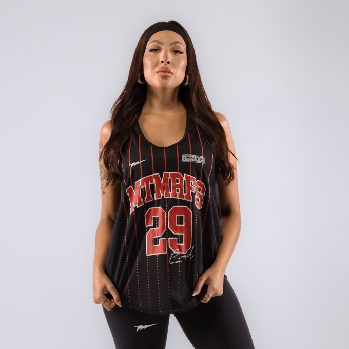 Regata Feminina Cavada Anatomic Dryfit Baseball 29 Preta