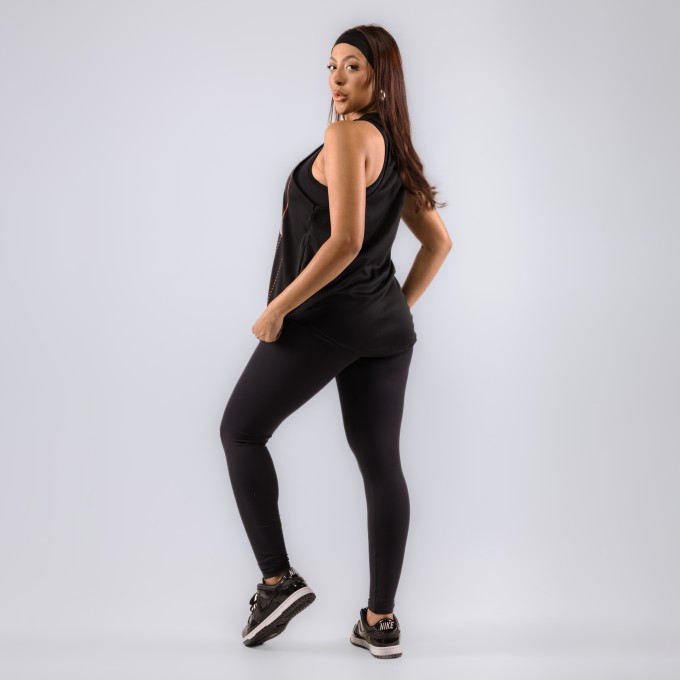 Regata Feminina Cavada Anatomic Dryfit Baseball 29 Preta