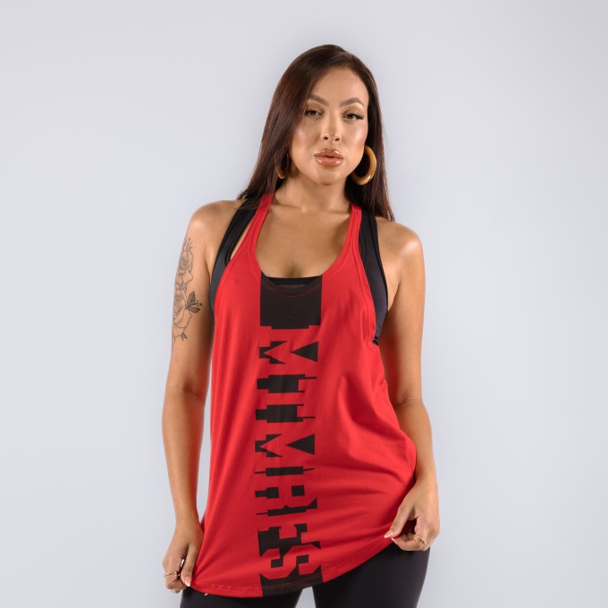 Regata Feminina Cavada Anatomic Strong Vermelha