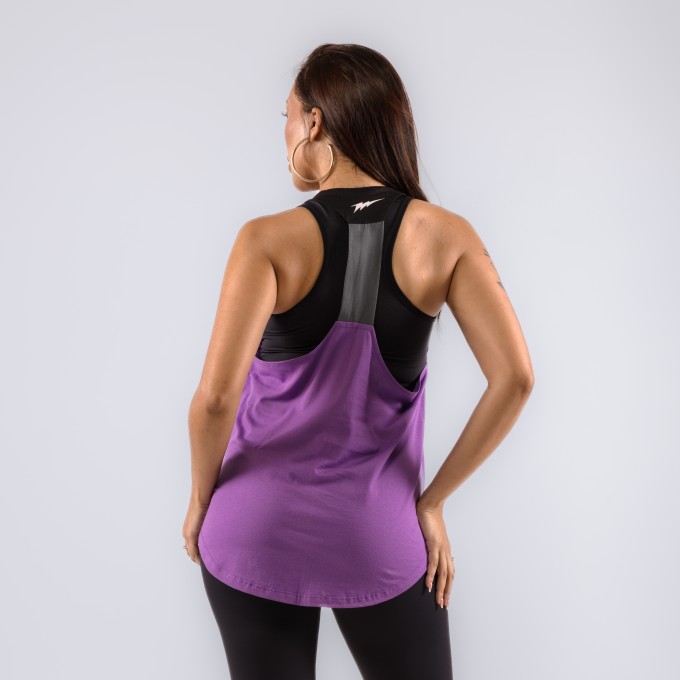 Regata Feminina Cavada Anatomic VShape Bolt Roxa