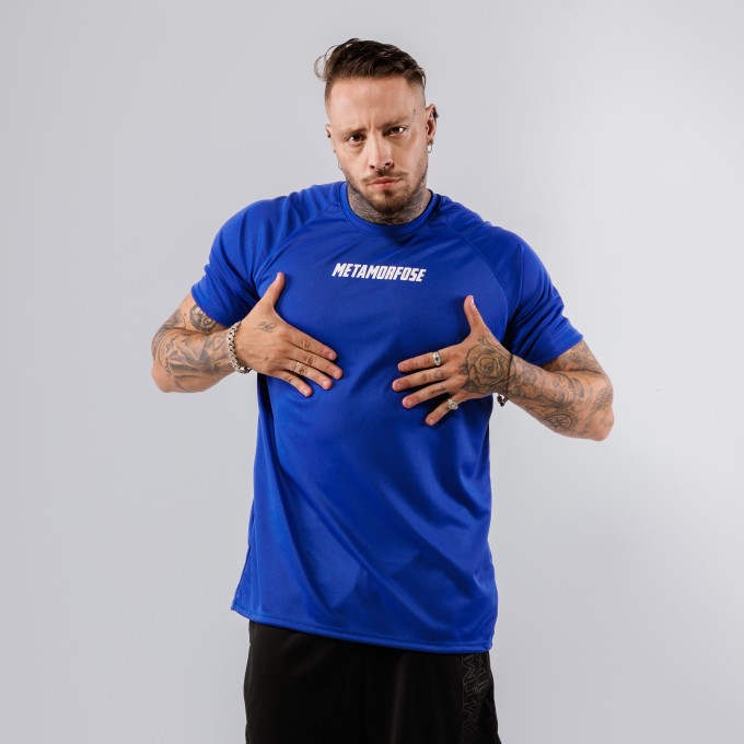 Camiseta Dryfit Haglan Metamorfose Azul Royal