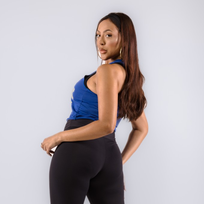 Regata Cropped Feminina New York Azul Royal