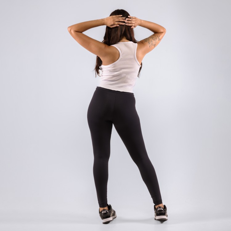 Regata Cropped Feminina Canelado Branco