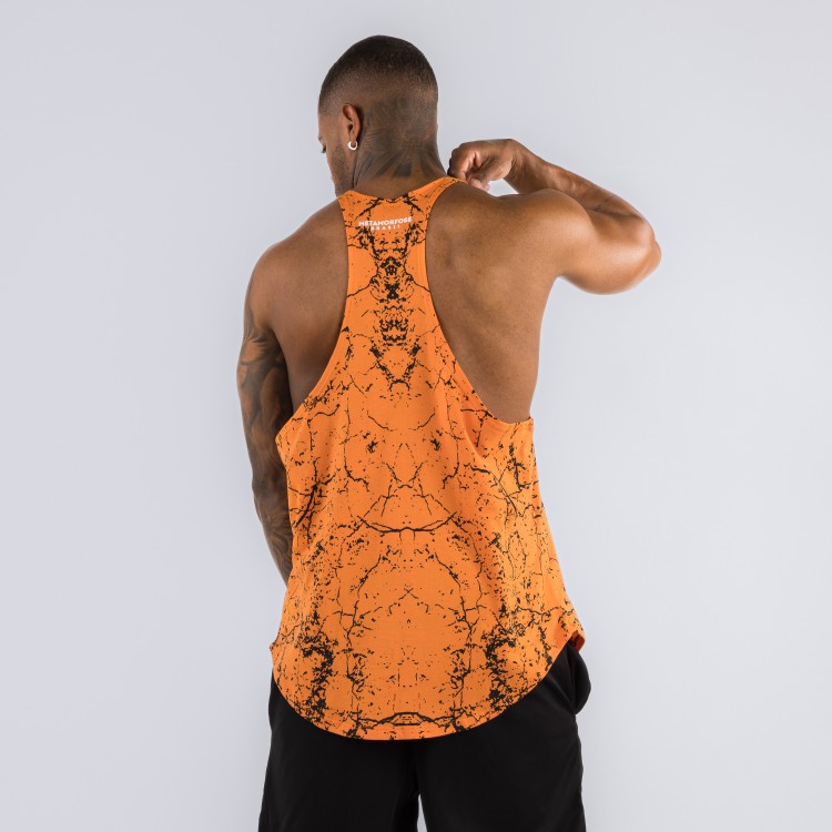 Regata Cavada Anatomic Golds Gym Texture Laranja