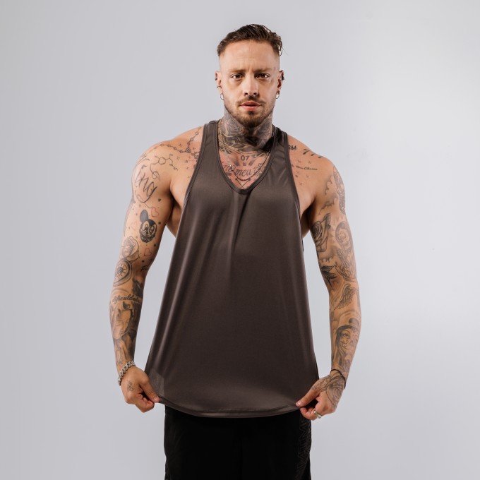 Regata Cavada Anatomic DryFit Lisa Cinza Chumbo