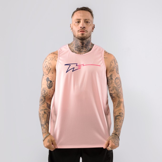Regata Machão DryFit Rainbow Rosa Claro